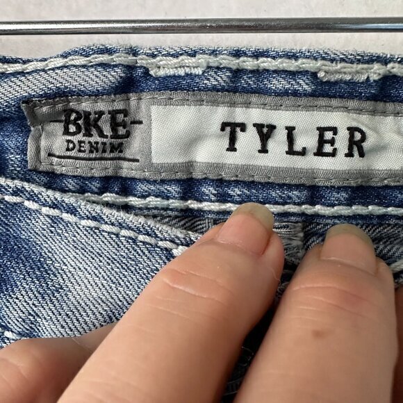 BKE Jeans Men’s 36XL 36x35 Tyler Straight Buckle Denim Distressed Western Cowboy - Picture 6 of 9